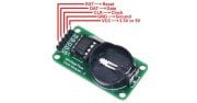 DS1302 Gerçek Zamanlı Saat Devresi Modülü ‐ RTC Modülü (PİL YOK)