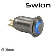 16mm Metal LED'li Kalıcı Buton